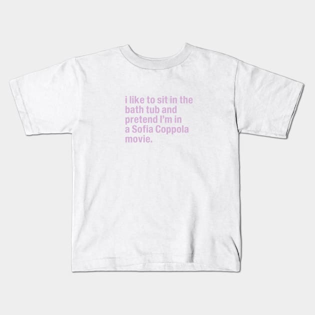 Sofia Coppola Movie Kids T-Shirt by stargirlx